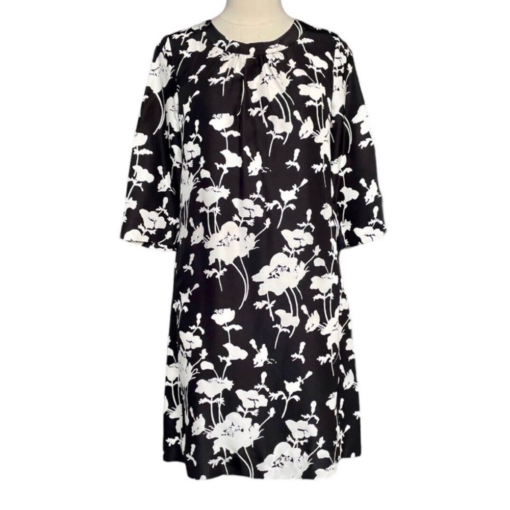 kate spade Black & White Floral Shift Dress